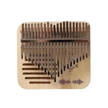 Imagem de Piano de polegar portátil Kalimba de madeira 21 teclas kalimba profissional