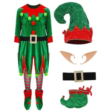 Imagem de Fantasias de Natal engraçadas | Fantasia infantil de Natal | Vestido de festa para homens, mulheres, crianças, adolescentes, meninas, apresentações de carnaval