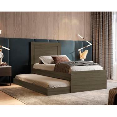 Imagem de Cama Bicama Luara Solteiro Com Cama Auxiliar (Castanho)