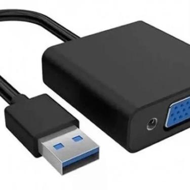 Imagem de Cabo Adaptador Conversor F3 VGA Femea X USB 3.0 Extensor Tela