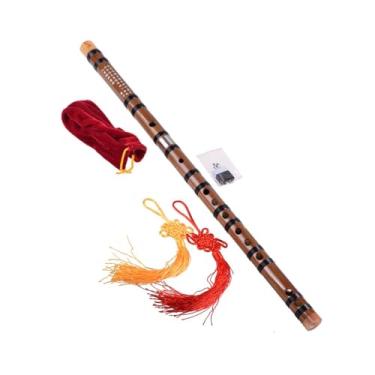 Imagem de Flauta de bambu profissional para flauta amarga, duas seções, plugue único, instrumento de flauta de cobre branco