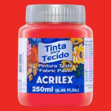 Imagem de Tinta Tecido Fosca 250ml 984 - Vermelho Natal - ACRILEX, VERMELHO NATA