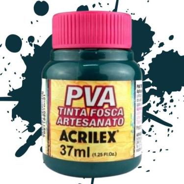 Imagem de Tinta PVA Fosca para Artesanato 37ml Acrilex - Cores Frias - 03240, VE