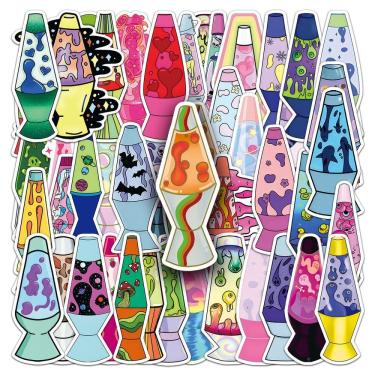 Imagem de Adesivos Lavas Lamps Vinil Impermeável Anime 50 unidades/lote