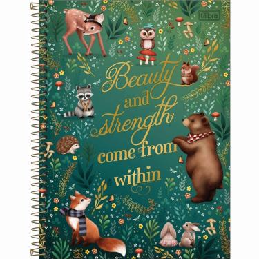 Imagem de Caderno Espiral Capa Dura Universitário Loveland 1 Matéria 80 Folhas Tilibra Estampa 3