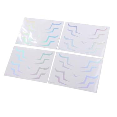 Imagem de ZJchao Adesivos Temporários de Anime para Cosplay, Adesivos à Prova de Suor para Festivais de Música, Eventos de Cosplay, Conjunto de 4 Folhas (WS LS 053)