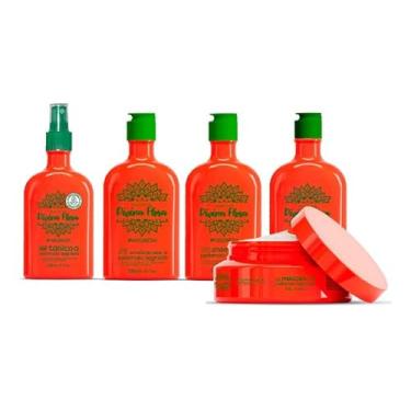 Imagem de Kit Poderoso Segredo + Tônico Crescimento Capilar Divina Kit com Condicionador, Tônico, Shampoo, Leave-in e Máscara Capilar