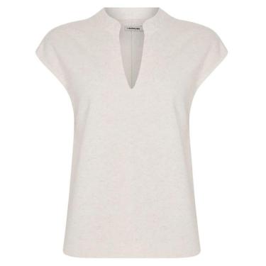Imagem de Blusinha Feminina Dudalina Marina Bege Claro - 1101618301-Feminino