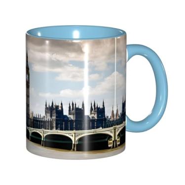 Imagem de Zeraoke London Print Canecas de café criativas, personalizadas, presente para família, tamanho de 325 ml, unissex