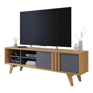 Imagem de Rack Paraty para Tv Até 50 Polegadas 1 Porta de Correr Permobili Cor N