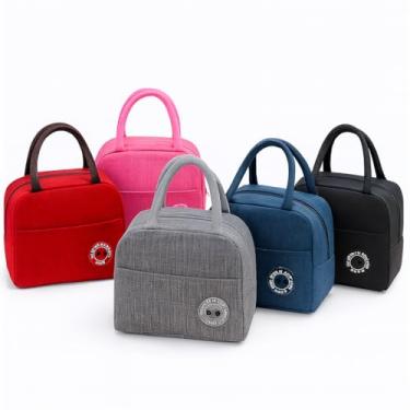 Imagem de Bolsa Lancheira Térmica Marmita Trabalho Viagem Academia (Azul)