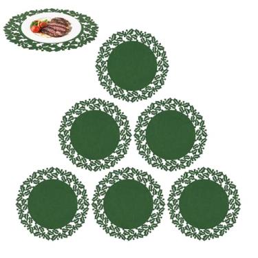 Imagem de Suporte De Feltro Para Copos | 6 Unidades Tecido Absorvente Proteção Para Superfícies | Decoração Para Mesa Escritório Divisórias - Ambientes Casa Escritório Cozinha