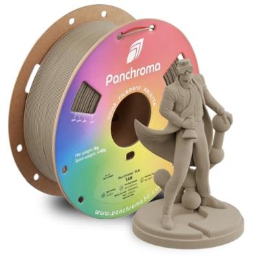 Imagem de Polymaker Filamento PLA Panchroma 1,75 mm 1 kg, filamento PLA de impressão 3D Tan