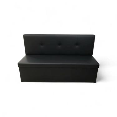 Imagem de Canto Alemão 90x45 Botone Moderno Clean Suede ou Courino para Local Pequeno