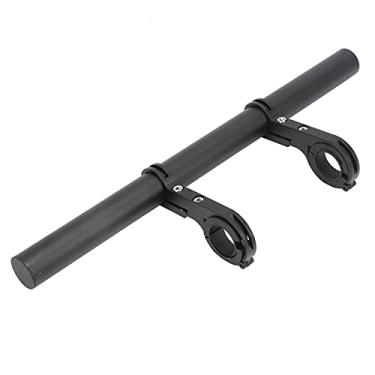 Imagem de Generic Suporte de Extensão de Guiador de Bicicleta Leve de 30cm, Barra de Montagem de Farol de Bicicleta Durável para Ciclistas, Liga de Alumínio, Preto