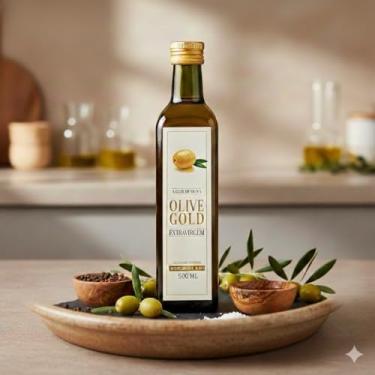 Imagem de Olive Gold Azeite Português de Oliva Extra Virgem Premium, Garrafa de Vidro, 500ml