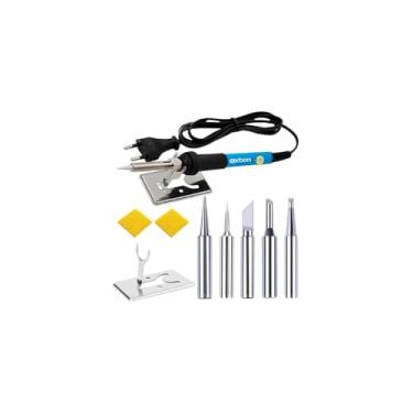 Imagem de Ferro de Solda 60W, 220V, Ponta Fina, Cabo Ergonômico, Aquecimento Rápido, 23,5cm, para Eletrônica e Artesanato