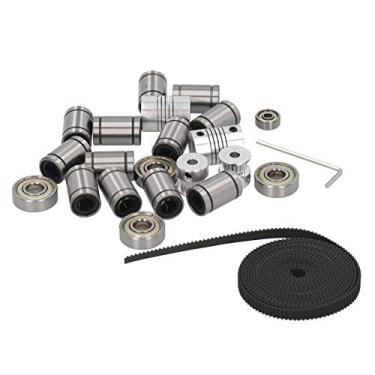Imagem de Acouto Kit de Rolamento Linear LM8UU Com Acopladores de Eixo de Motor, Polias GT2, Correias Dentadas e Chaves Sextavadas para Impressoras 3D