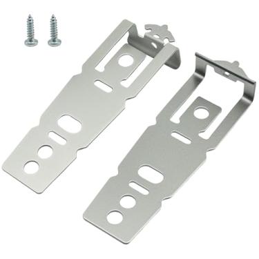 Imagem de LifCratms Pacote com 2 WD01X27759 Suporte de montagem para lava-louças com parafusos, suporte de aço inoxidável para peças de reposição de lava-louças