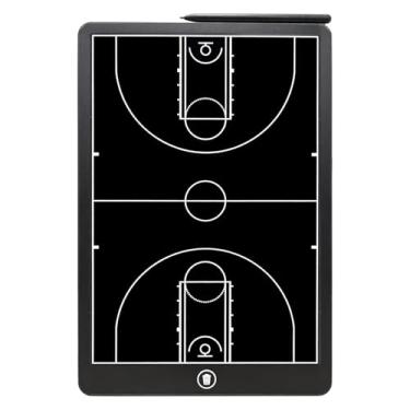Imagem de Prancheta de treinamento de basquete, prancheta LCD de 40,6 cm, acessórios de equipamento de treinamento de marcador de basquete com caneta