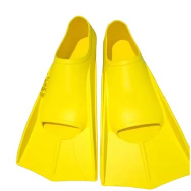 Imagem de Nadadeira Colors Natação Bodyboard Pé de Pato Confortável e Design Anatômica (Amarela, G(40-43))