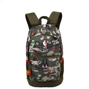 Imagem de Mochila Sestini Nba Begins Logo Emborrachado 23L Reforçada, Camuflado,