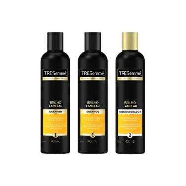 Imagem de Kit Tresemme Brilho Lamelar 2 Shampoo 400Ml + 1 Cond 400Ml - Tresemmé