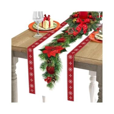 Imagem de Toalha De Mesa De Natal 2025, Bandeira De Mesa Para O Ano Novo, Decora