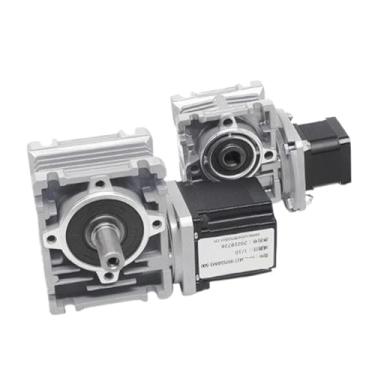 Imagem de S25HH0 Caixa de engrenagens sem-fim de 42 mm Nema 17 redutor de velocidade sem fim 5:1-100:1 motor de passo engrenagem sem-fim redutor de velocidade motor de redução CC (proporção 40,42X48MM_Saída de