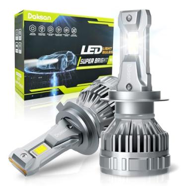 Imagem de Kit Ultra Lâmpada LED Daskan Farol H7 H11 HB3/9005 HB4/9006 36000LM 6500K Branco Frio, 2 Lâmpadas 100W Super Brilho, IP68, 12-24V (HB3)