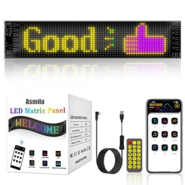 Imagem de Asmila Olhos de LED para para-brisa de caminhão, 37,3 x 9,1 cm luz diabólica para para-brisas, luz de diabo para carro, caminhão, SUVs, ideia