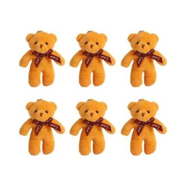Imagem de Chaveiro De Pelúcia Mini Urso Colorido 6 12pcs Boneco De Pelúcia Pinge