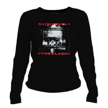 Imagem de Camiseta manga longa feminina - The Clash - Sandinista. - DASANTIGAS, 