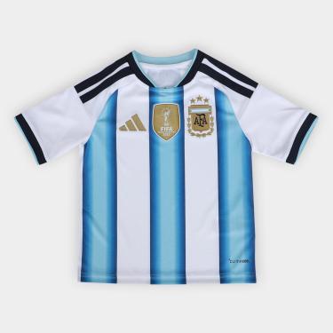 Imagem de Camisa Seleção Infantil Argentina Home 2026 s/n Torcedor Adidas-Unissex