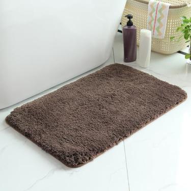 Imagem de Tapete de banheiro, tapete de banho de água absorvente extra macio antiderrapante, secagem rápida, tapete de banho para piso de banheiro, acessórios de decoração de casa (tamanho: 15,74 × 60 cm, cor