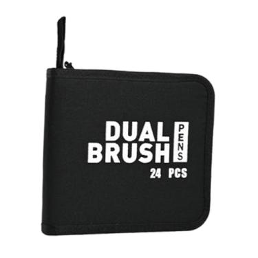 Imagem de Esquirla Estojo porta-lápis de cor, compacto e protetor, ideal para canetas, ideal para estúdio e ateliê, 24 Furos