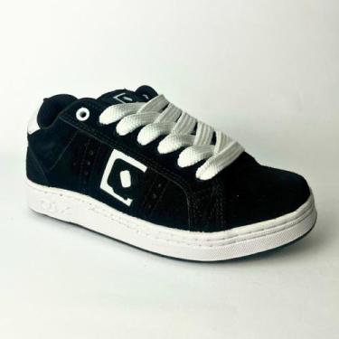 Imagem de Tênis Qix Combat Suede Preto e Branco, 41