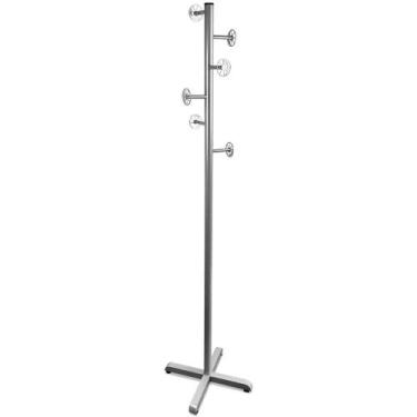 Imagem de Mancebo Chão Cabideiro Casaco Bolsa Chapeu 6 Ganchos Em Aço Detalhe So