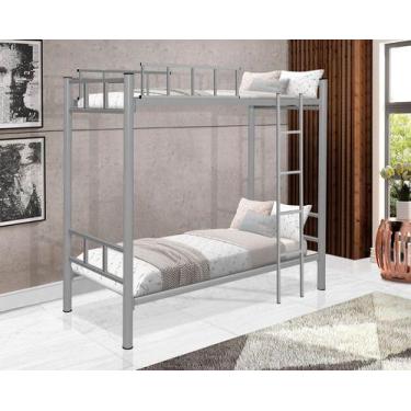 Imagem de Beliche Tubolar Ferro Aço Militar de Cor Cinza - B GASPARI, Cinza