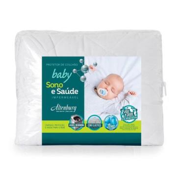 Imagem de Protetor de Colchão Berço Altenburg Sono e Saúde Impermeável Percal 18