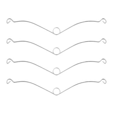 Imagem de BANLIN Pacote com 4 clipes de molas de grade S99140208 serve para ventiladores de ventilação Broan Nutone, substituição do ventilador de exaustão de banheiro, compatível com a série QT QTN RB RN XB XN