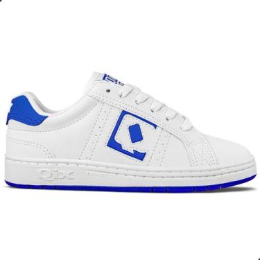 Imagem de Tênis Qix Combat Retro Unissex  Branco Azul, Branco, 41
