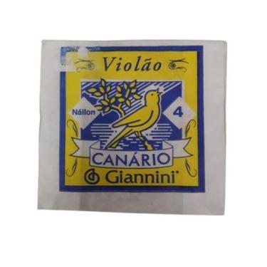 Imagem de Corda Avulsa Canario Violão Aço 4 D - Canário