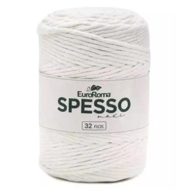 Imagem de Barbante Spesso Maxi EuroRoma 4x32 Fios Crú 1Kg - Ideal para Macramê e