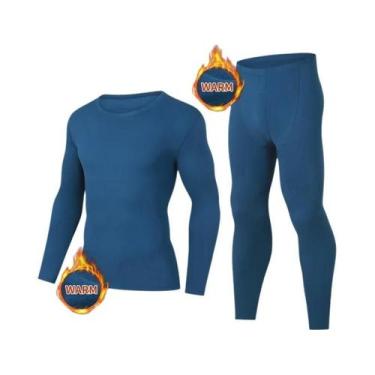 Imagem de Conjunto De Roupa Térmica Masculina E Para Adolescentes, Camisa De Man