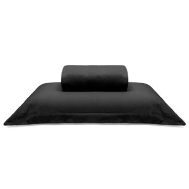 Imagem de Jogo De Cama Buettner Solteiro Malha Liso 2 Peças Image Preto