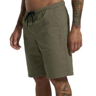 Imagem de Bermuda Passeio Hurley Walk Flat Oliva-Masculino