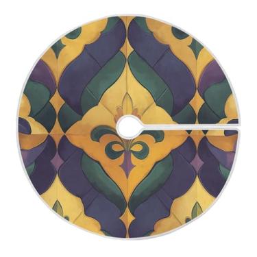 Imagem de ATTX Saia para árvore de carnaval de 118 cm – decoração festiva para festas de ano novo e carnaval #302