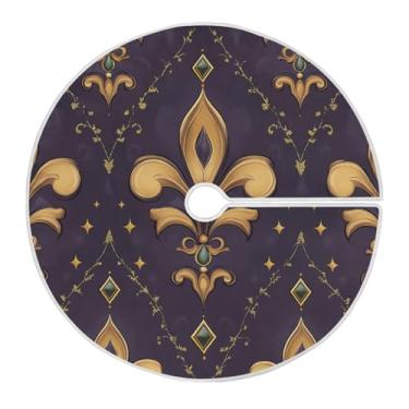 Imagem de ATTX Saia para árvore de carnaval de 90 cm – decoração festiva para festas de ano novo e carnaval #333