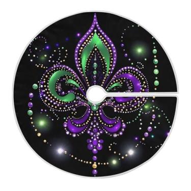 Imagem de ATTX Saia para árvore de carnaval de 118 cm – decoração festiva para festas de ano novo e carnaval #140